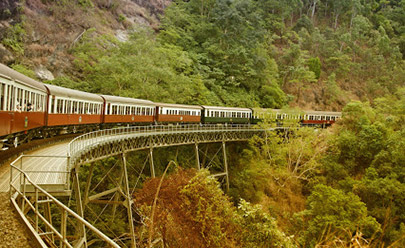 Куранда – поезд, канатная дорога, троп. станция и амфибия, включая обед в Австралии