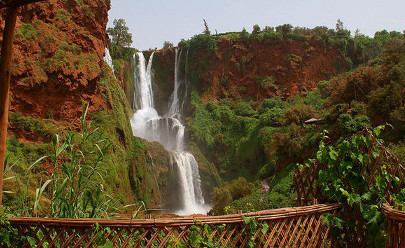Водопады Узуд в Марокко