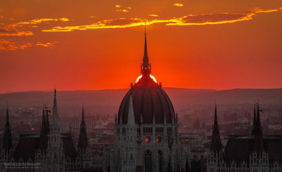 Магия вечернего Будапешта в Венгрии