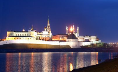 Ночная Казань в Российской Федерации